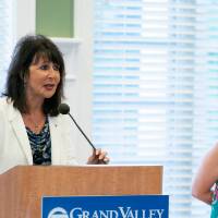 President Philomena V. Mantella and Provost Maria Cimitile answer questions